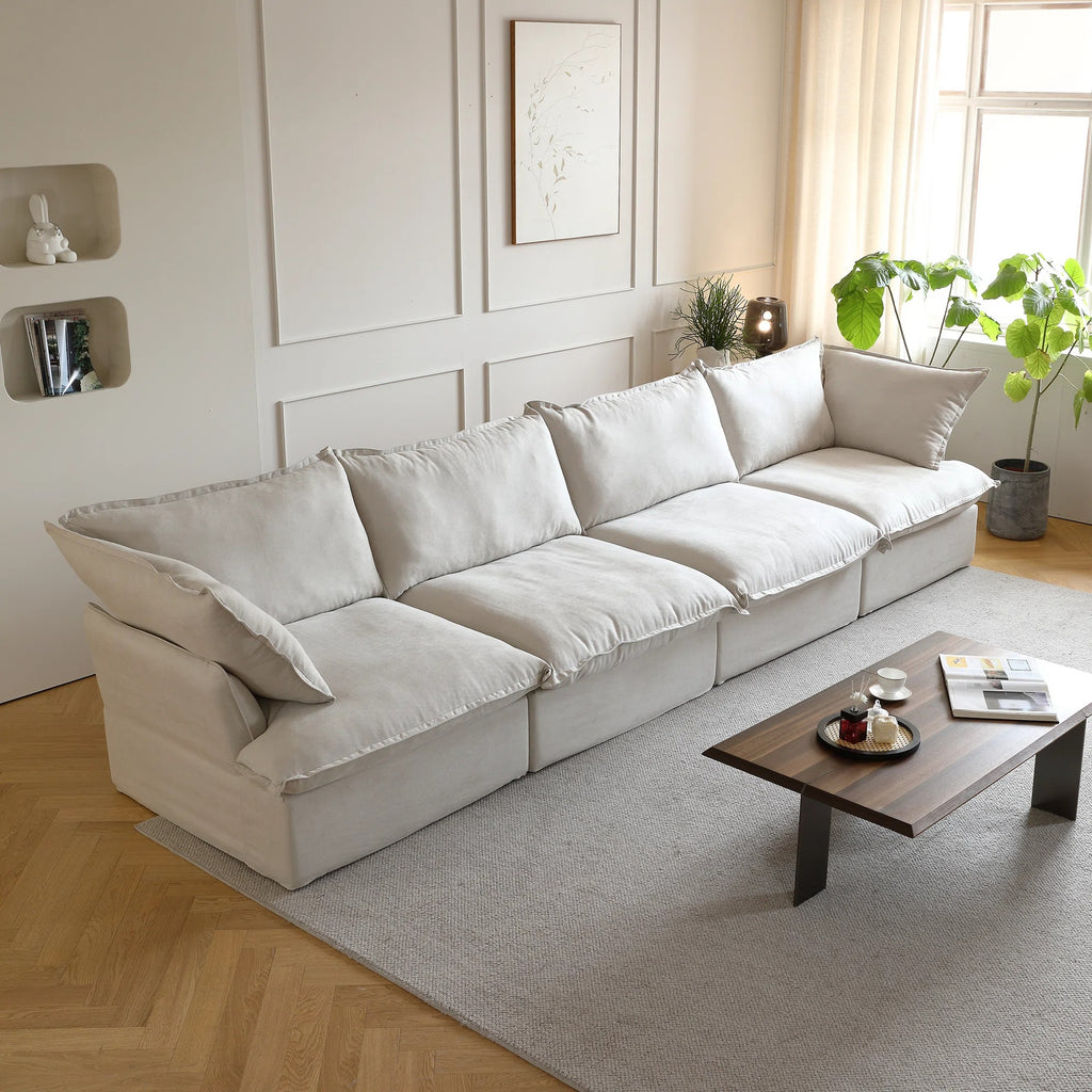 Modular Washable 4-Seater in Beige