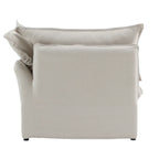 Slipcover Only - Modular Washable End Chair - Left in Beige