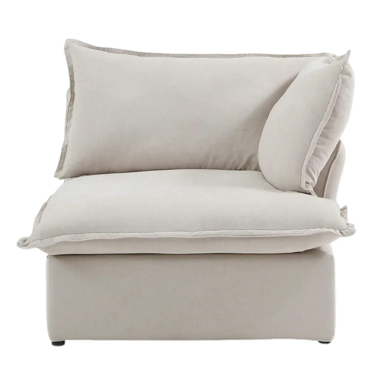 Modular Washable End Chair - Left in Beige