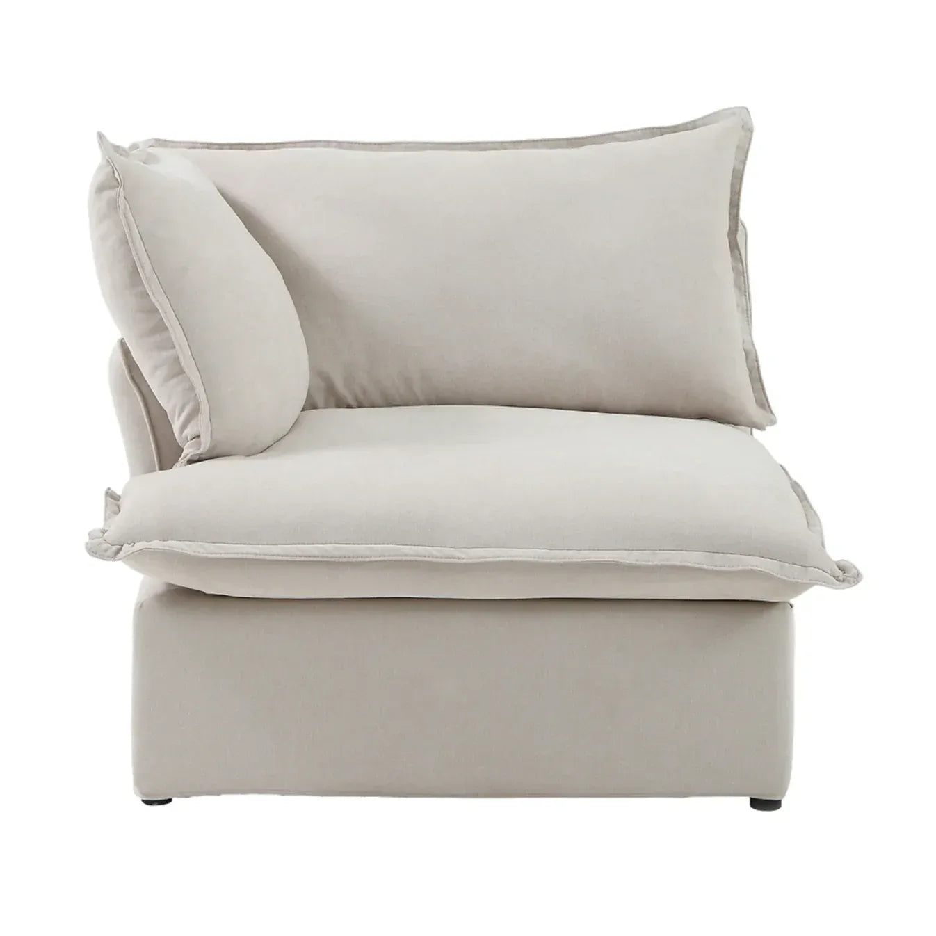 Modular Washable End Chair - Right in Beige