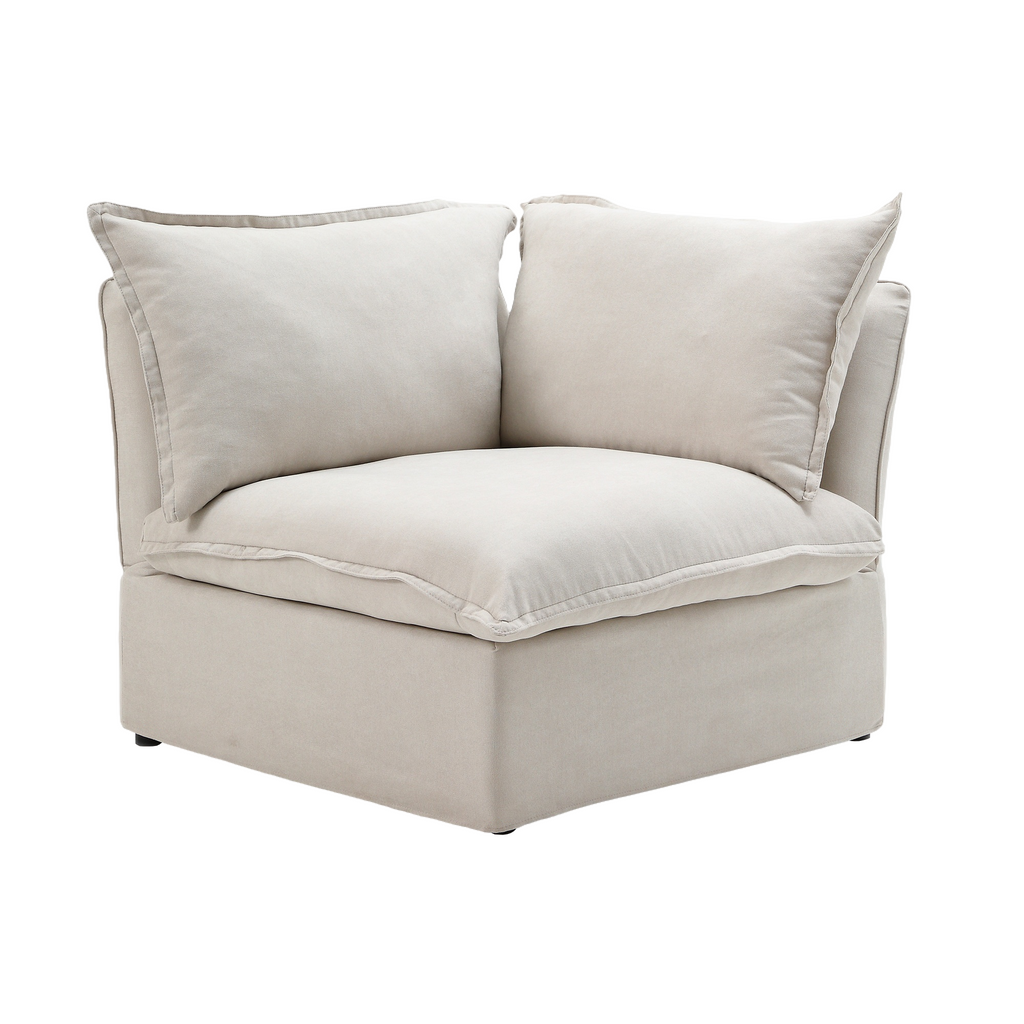 Modular Washable Corner Chair in Beige