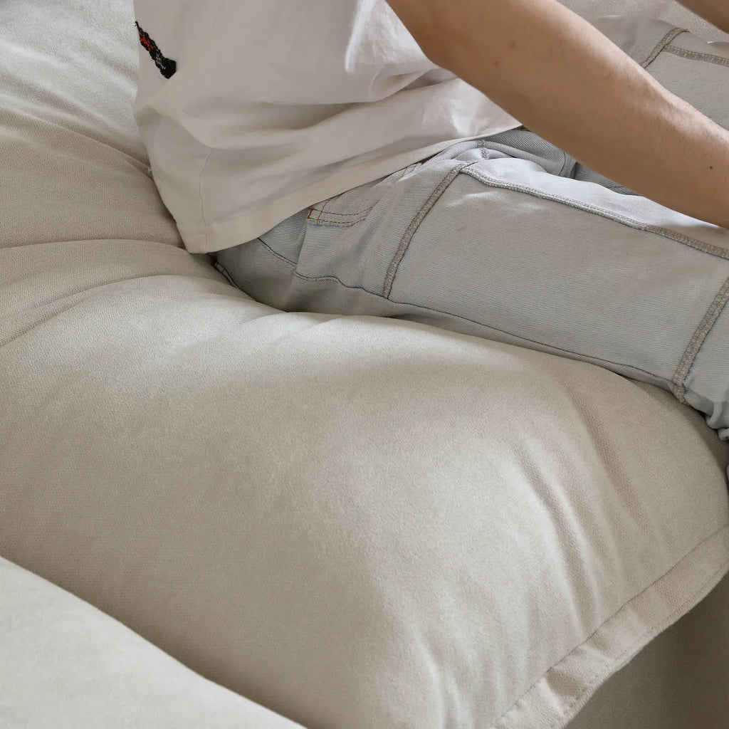 Modular Washable End Chair - Right in Beige