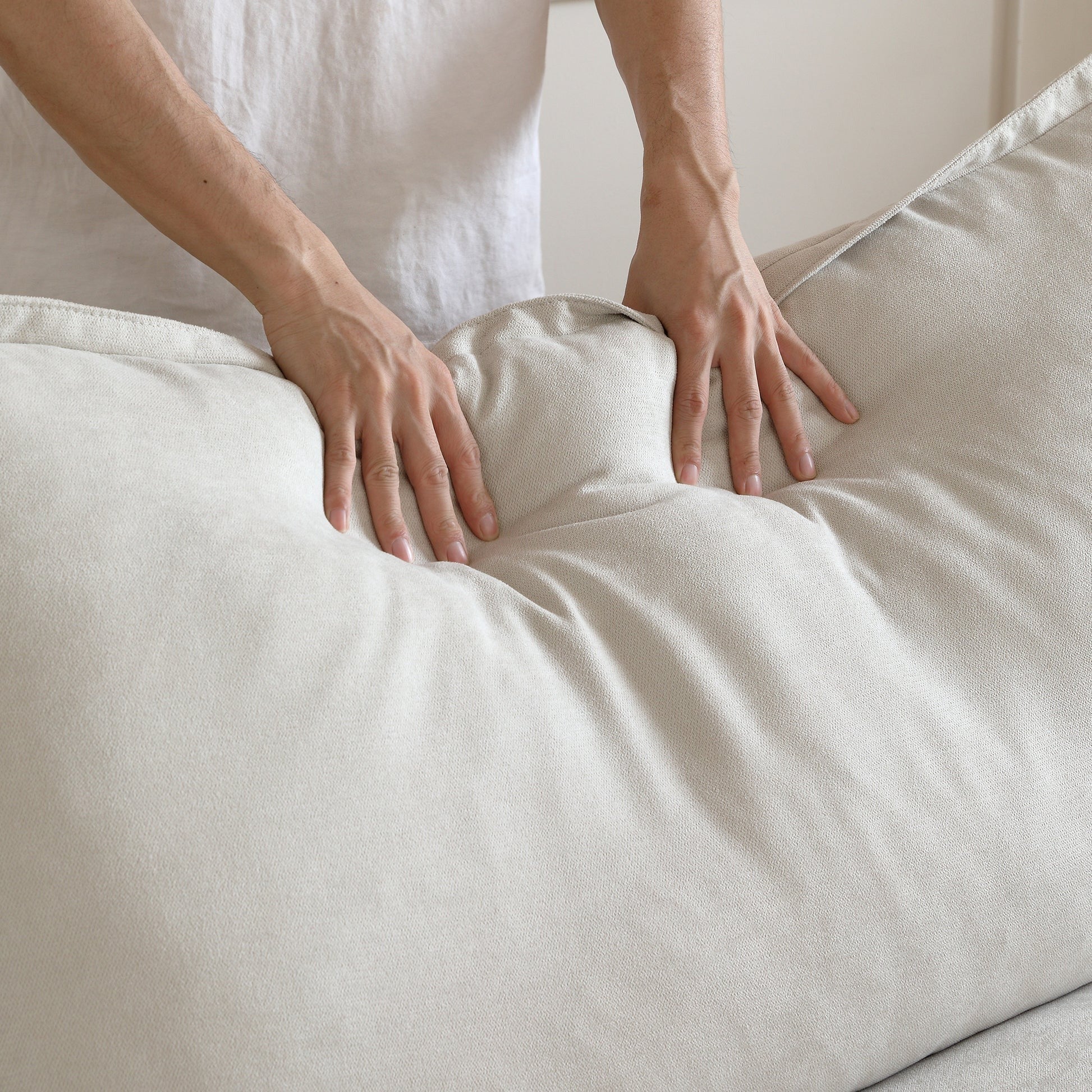 Modular Washable 2-Seater Sectional in Beige