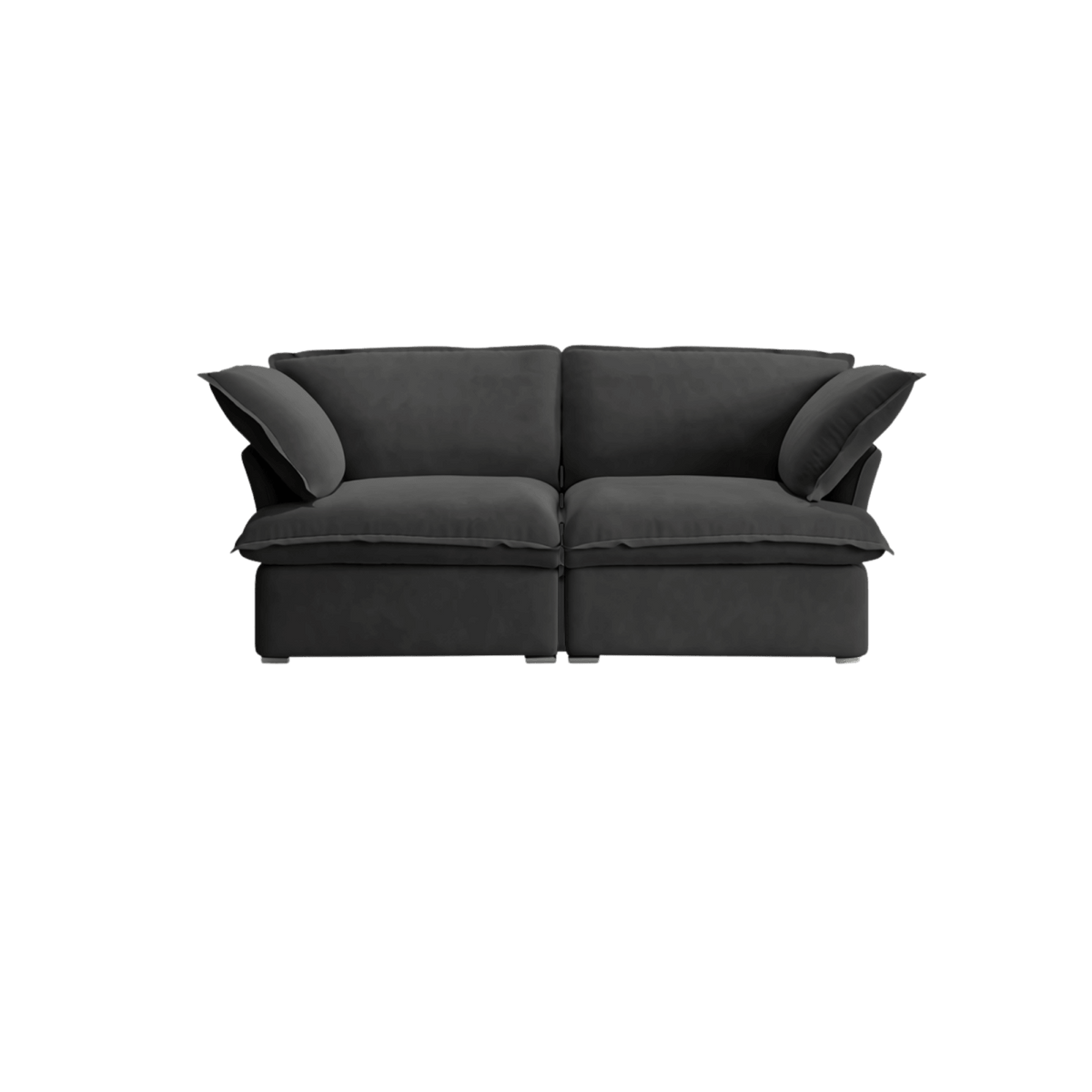 Washable Flared Arm 2-Seater Loveseat 82.7"