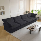 Modular Washable 4-Seater in Black