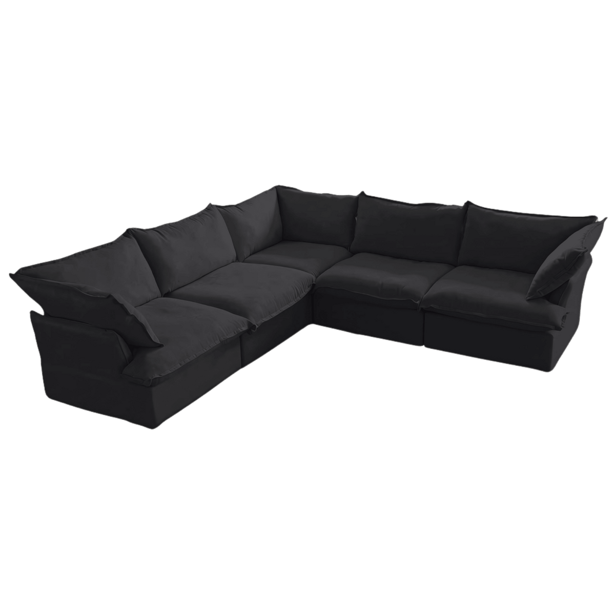Washable Flared Arm 5-Seater Corner Sectional