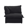 Modular Washable End Chair - Right in Black