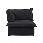 Modular Washable End Chair - Right in Black