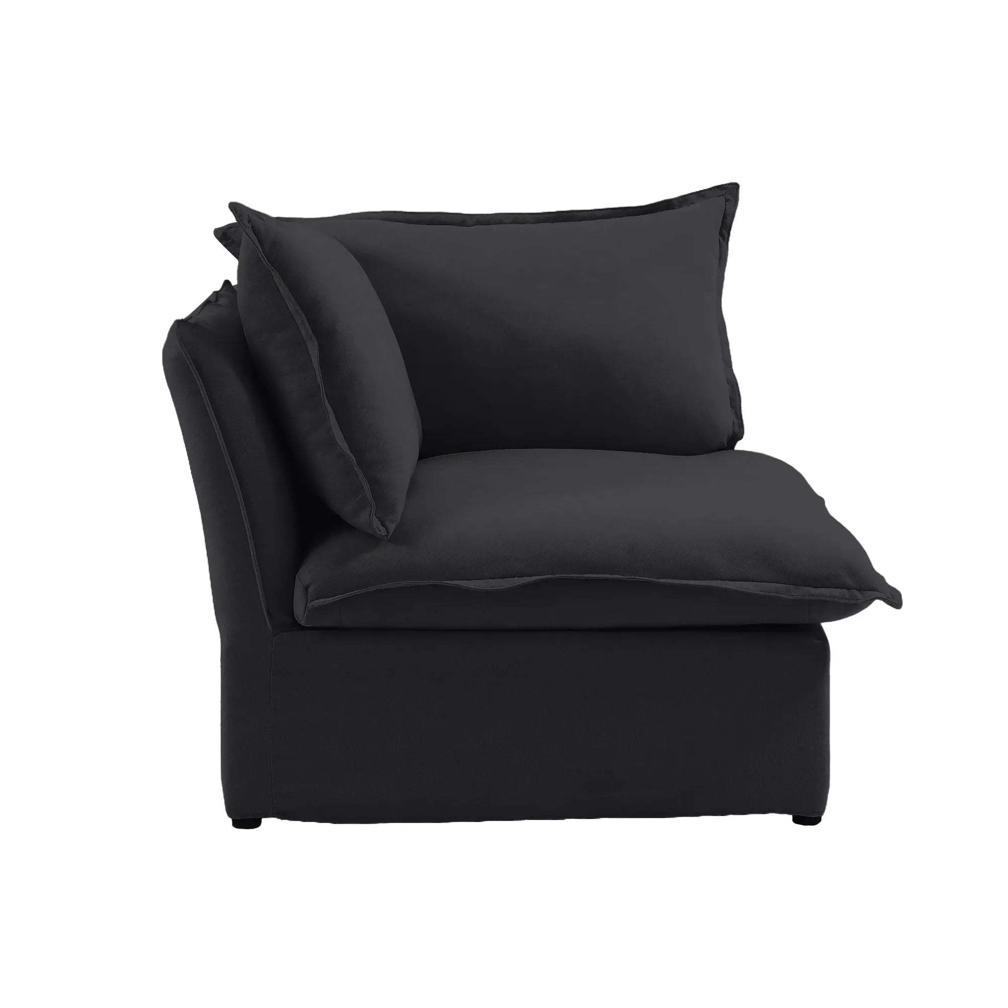 Modular Washable Corner Chair in Black