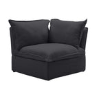 Modular Washable Corner Chair in Black