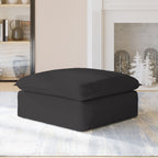 Modular Washable Ottoman in Black