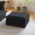 Modular Washable Ottoman in Black