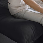 Modular Washable 4-Seater U-Shaped Sectional in Black