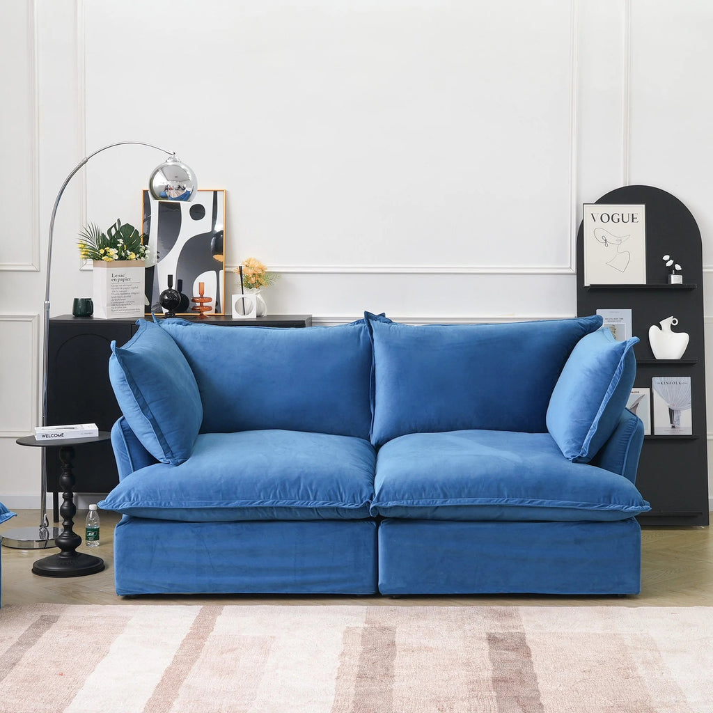 Modular Washable 2-Seater in Blue