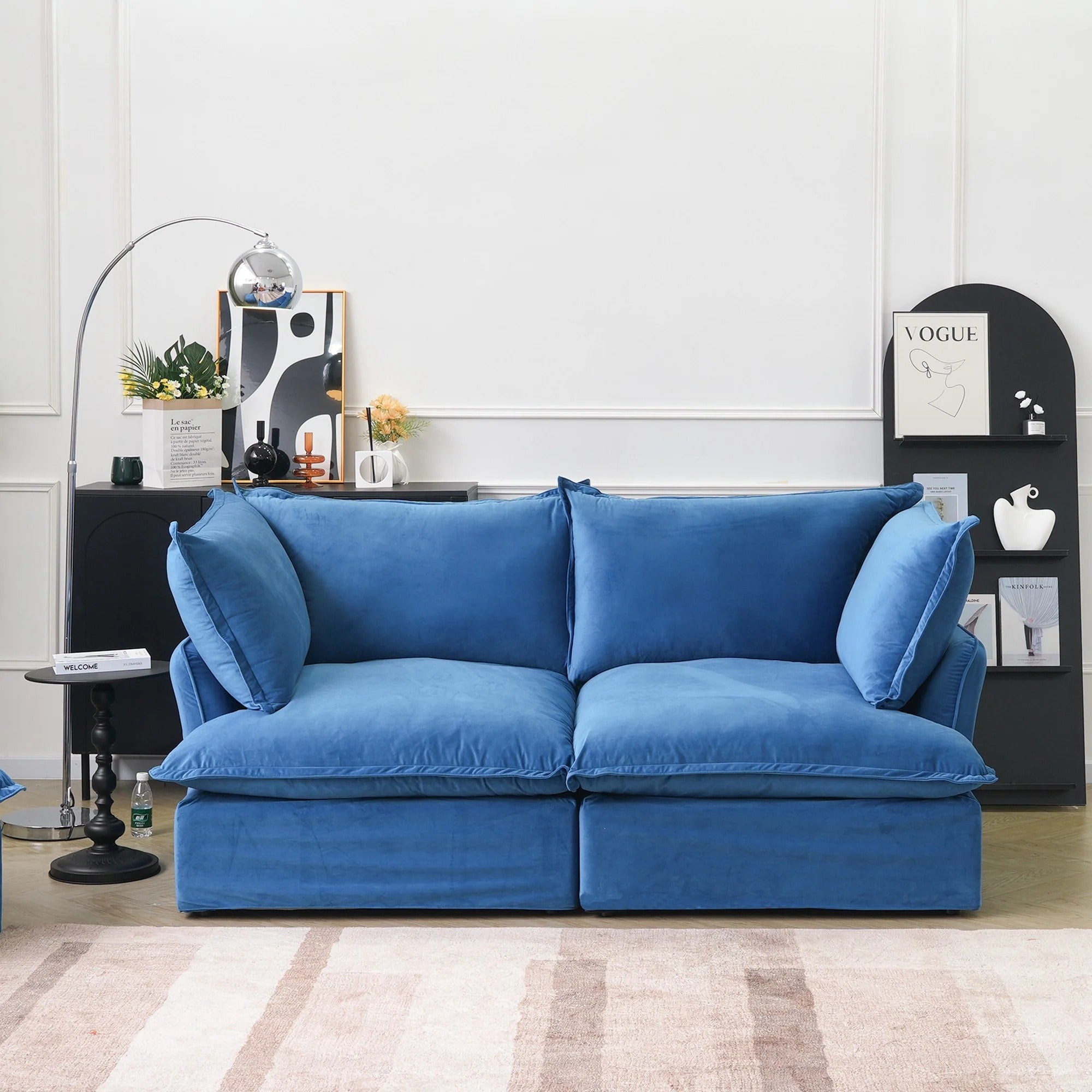 Modular Washable 2-Seater in Blue