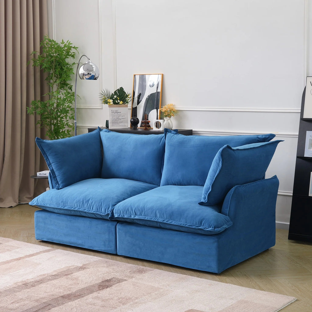 Modular Washable 2-Seater in Blue