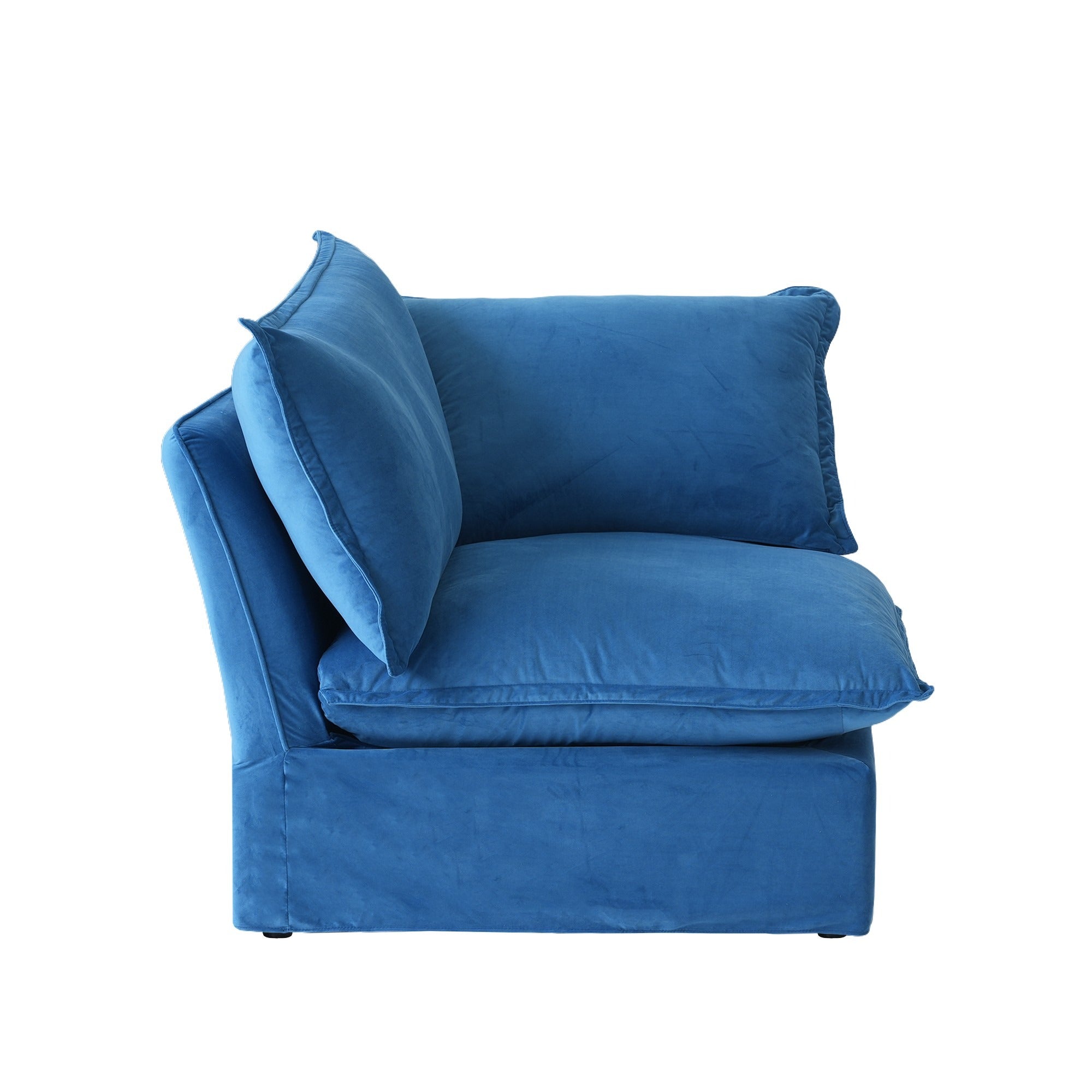 Modular Washable Corner Chair in Blue