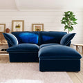 Slipcover Only - Modular Washable 2-Seater Sectional in Navy