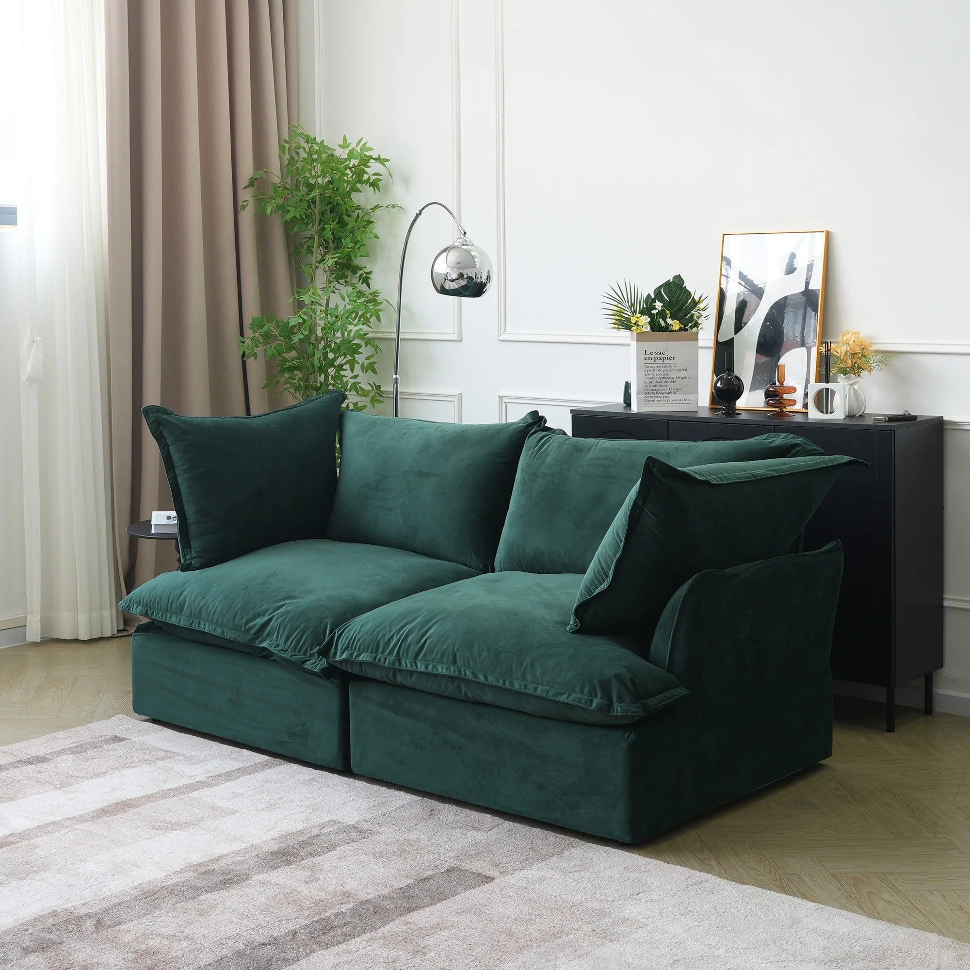 Modular Washable 2-Seater in Green
