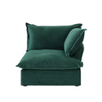 Modular Washable End Chair - Left in Green