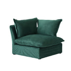 Modular Washable End Chair - Left in Green