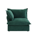 Modular Washable End Chair - Right in Green