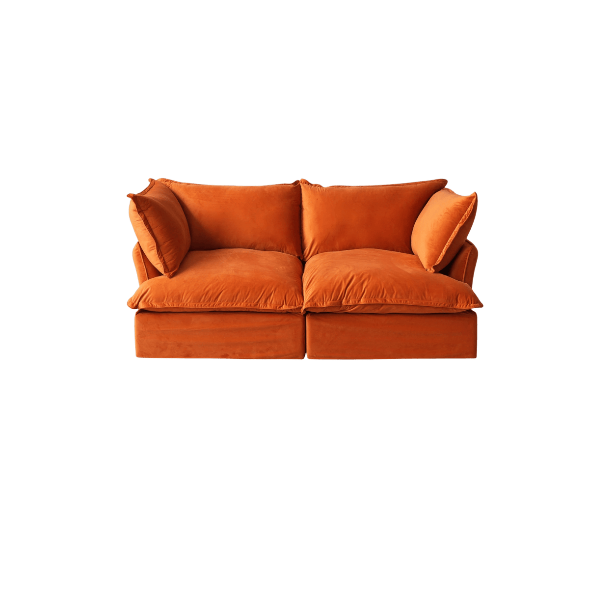 Washable Flared Arm 2-Seater Loveseat 82.7"