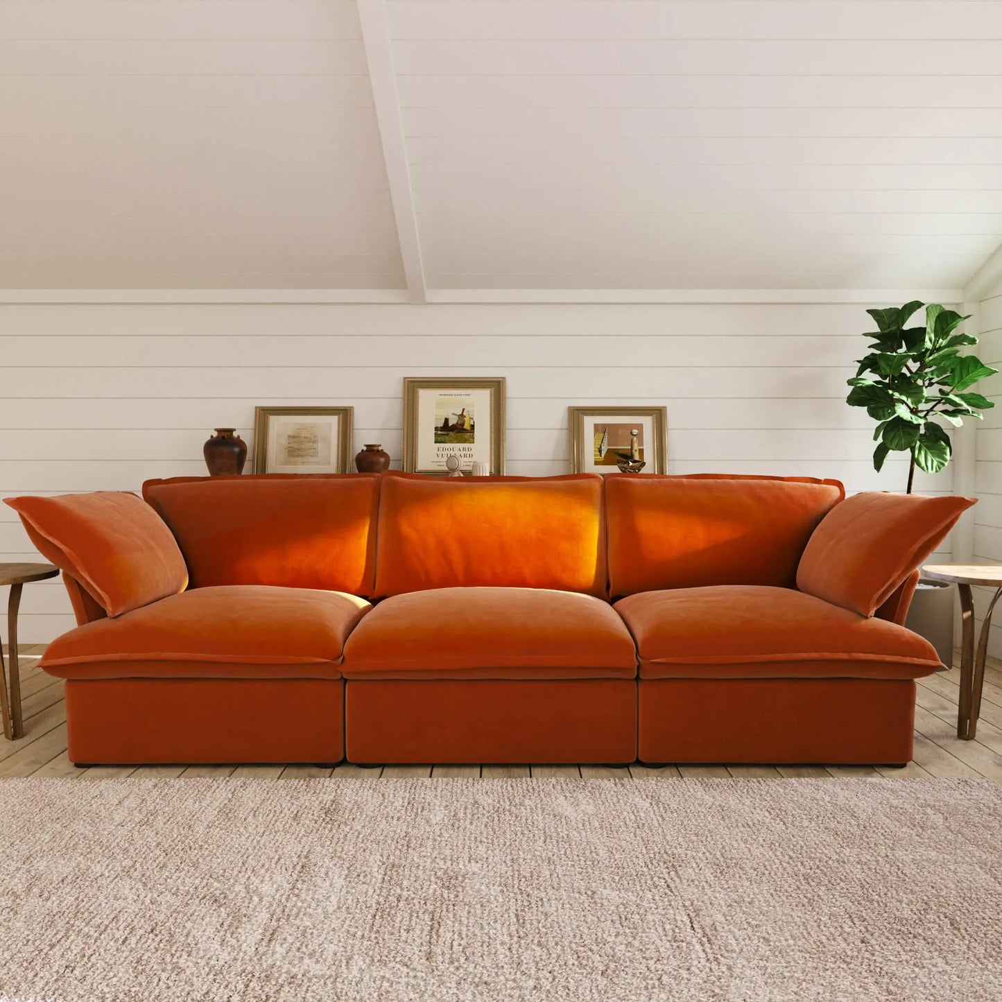 3-Seat Modular Sofa | Velvet Horizon