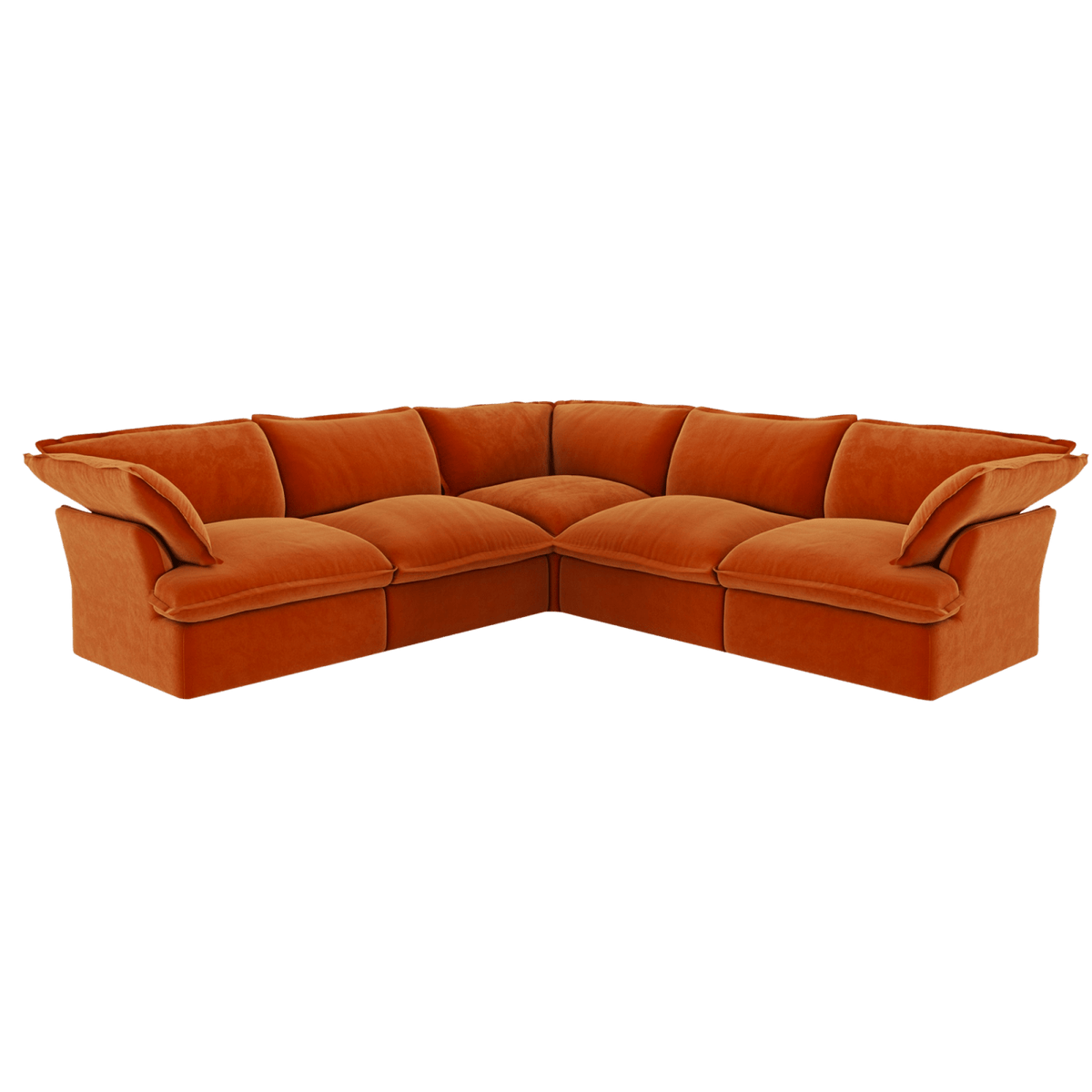 Washable Flared Arm 5-Seater Corner Sectional