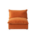 Modular Washable Armless Chair in Orange