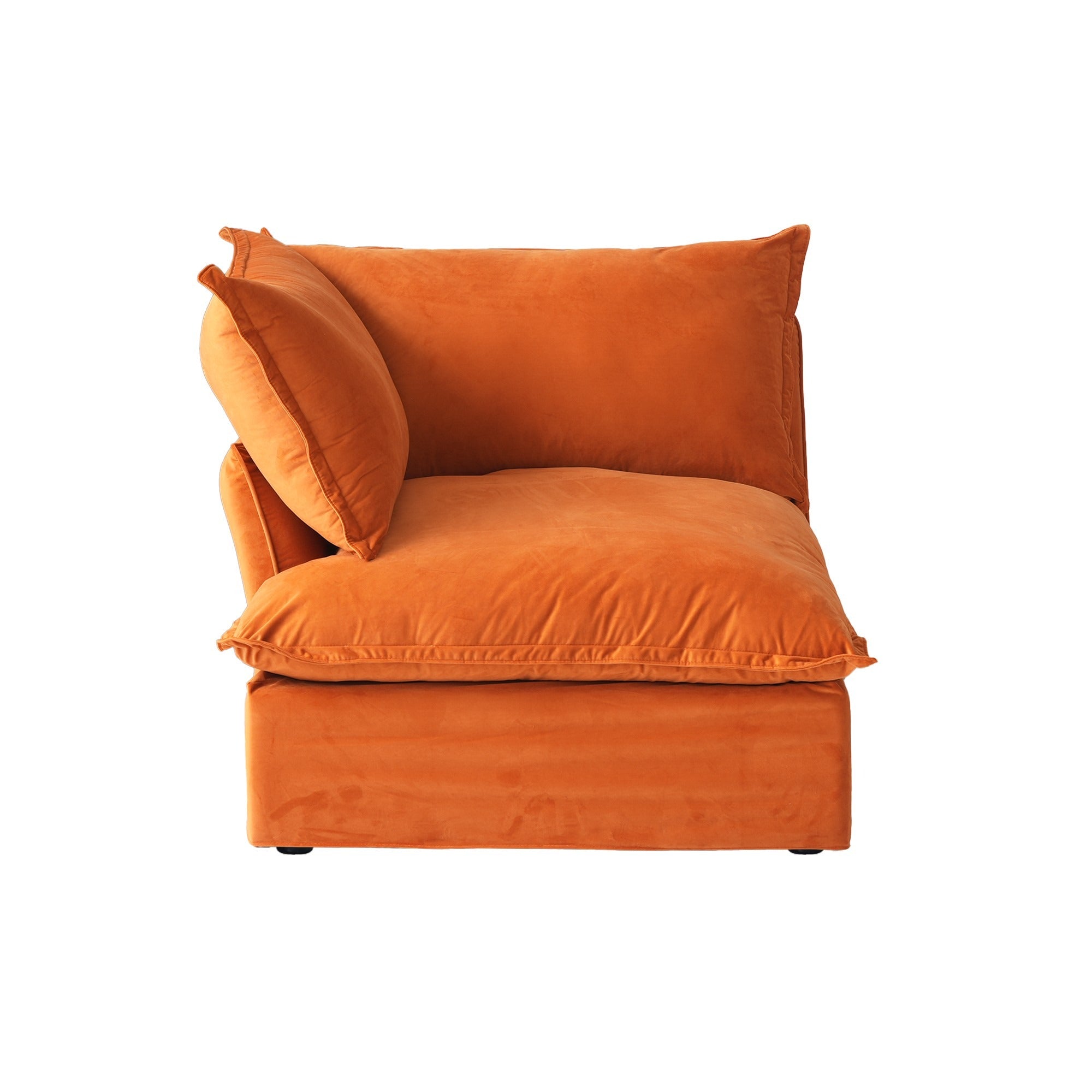 Slipcover Only - Modular Washable End Chair - Right in Orange