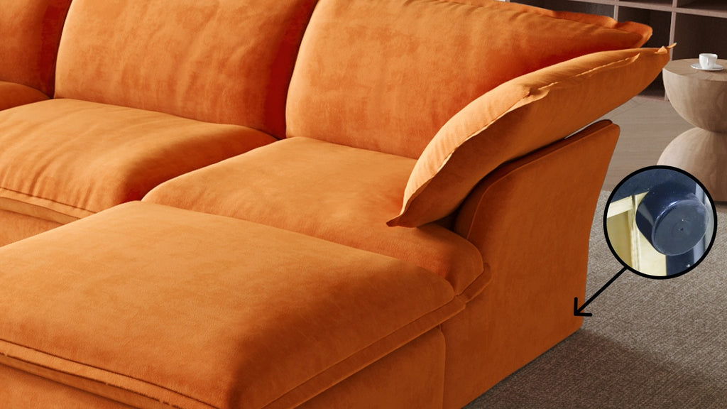 3-Seater Modular Sofa in Velvet