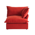 Modular Washable End Chair - Left in Red