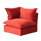 Modular Washable End Chair - Right in Red
