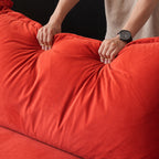 Modular Washable End Chair - Left in Red