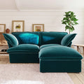 Modular Washable 2-Seater Sectional in Teal