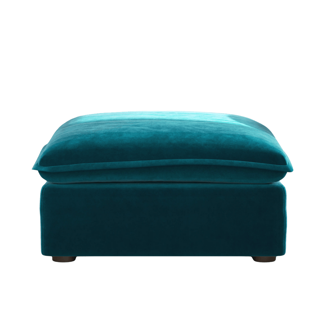 Slipcover Only - Modular Washable Ottoman in Teal