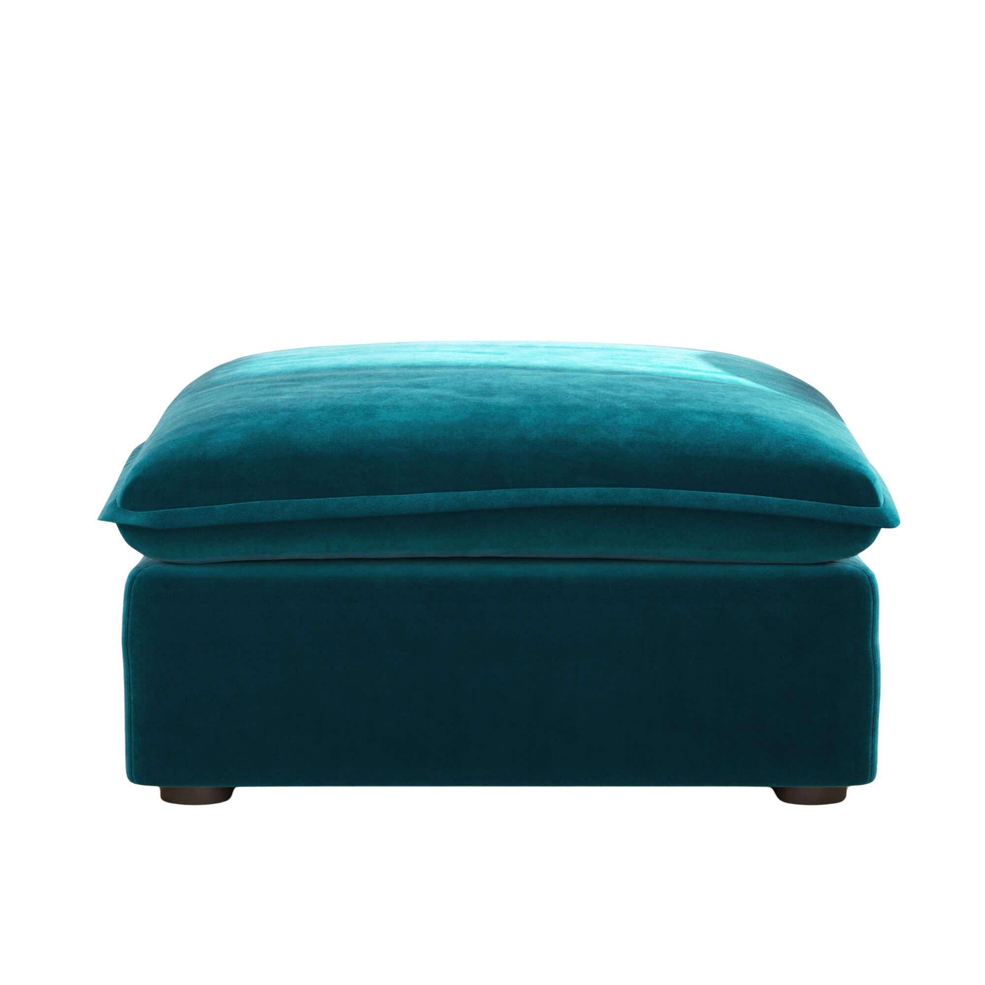 Slipcover Only - Modular Washable Ottoman in Teal