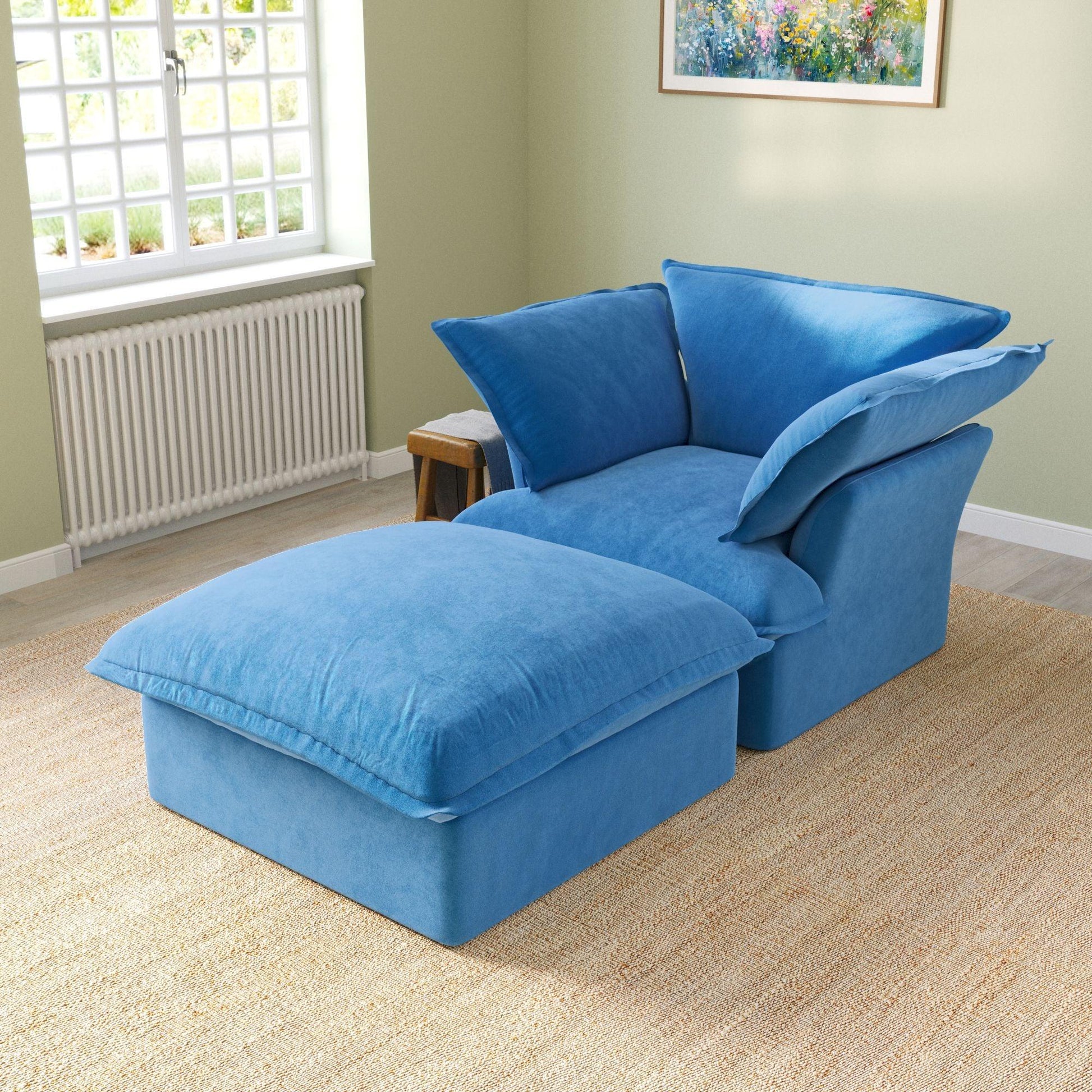 Velvet Chaise Armchair | Velvet Horizon - Divan Dreams