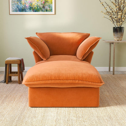 Velvet Chaise Armchair | Velvet Horizon - Divan Dreams