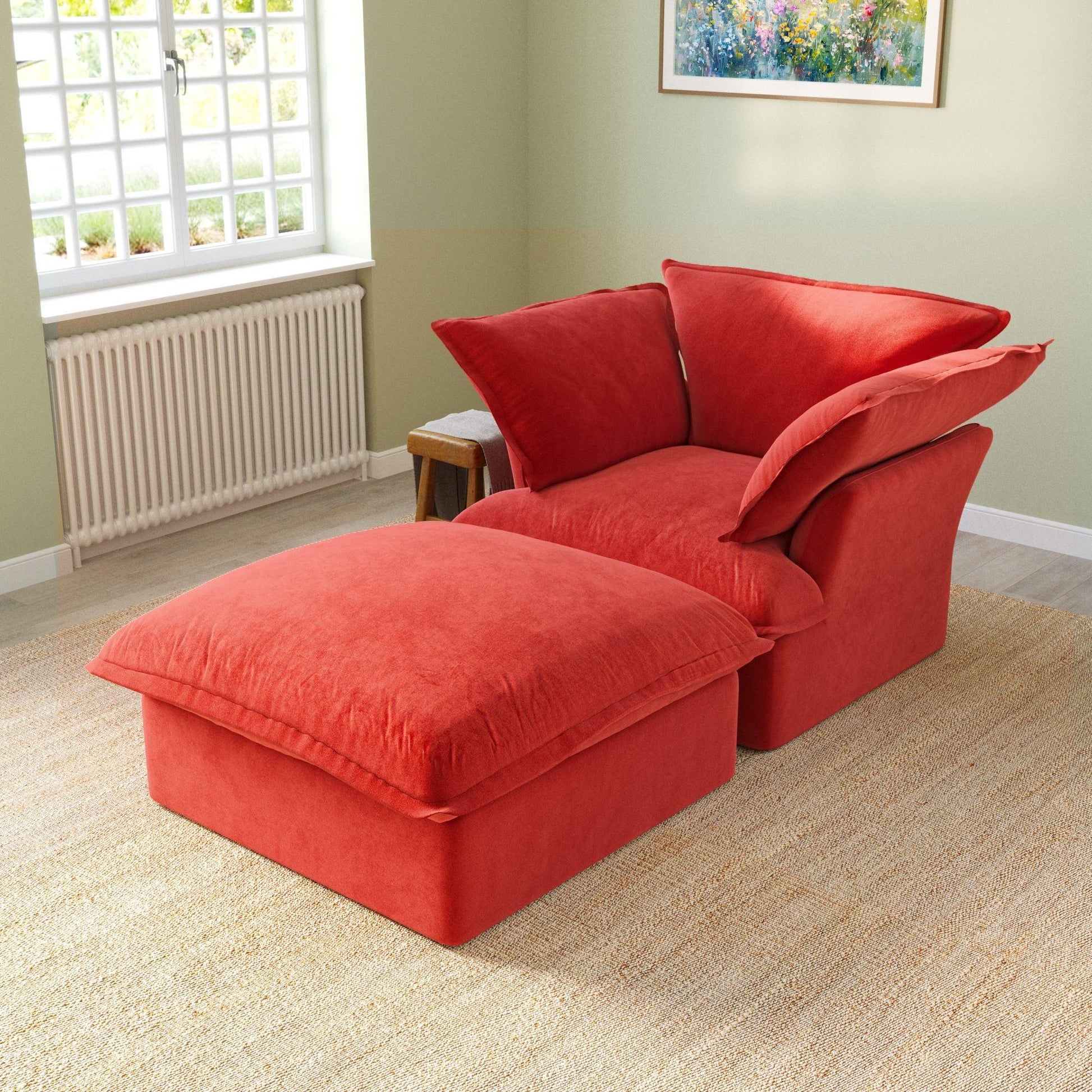 Velvet Chaise Armchair | Velvet Horizon - Divan Dreams