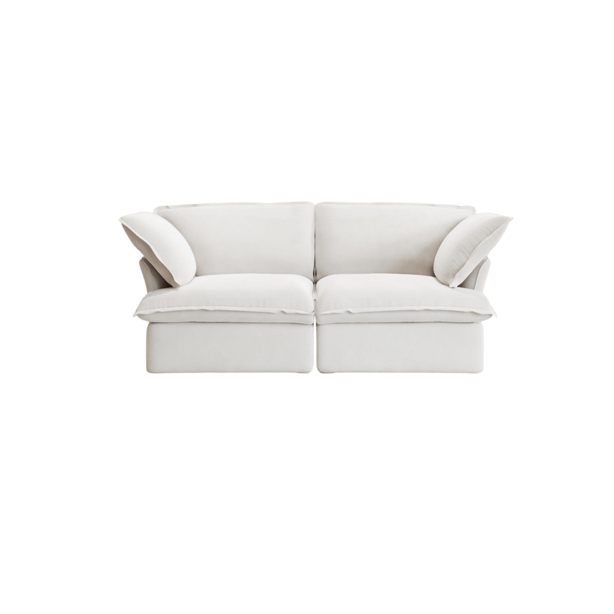 Washable Flared Arm 2-Seater Loveseat 82.7"