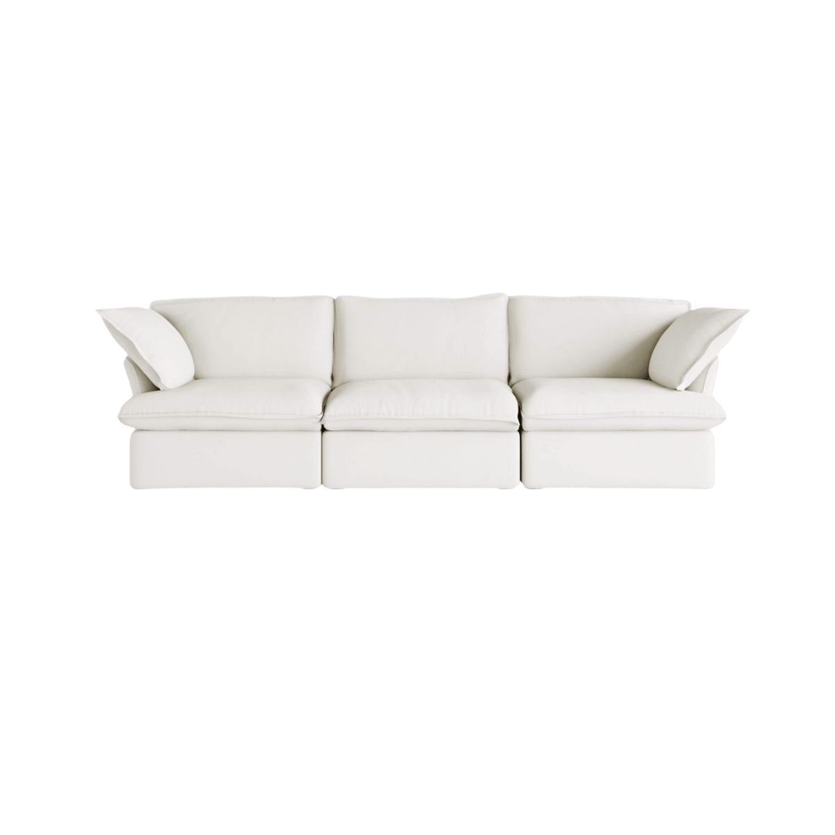 Washable Flared Arm 3-Seater Sofa 122.8"