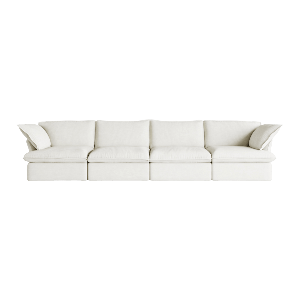Washable Flared Arm 4-Seater Sofa 162.98"