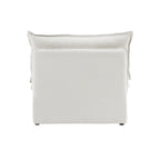 Modular Washable Armless Chair in White
