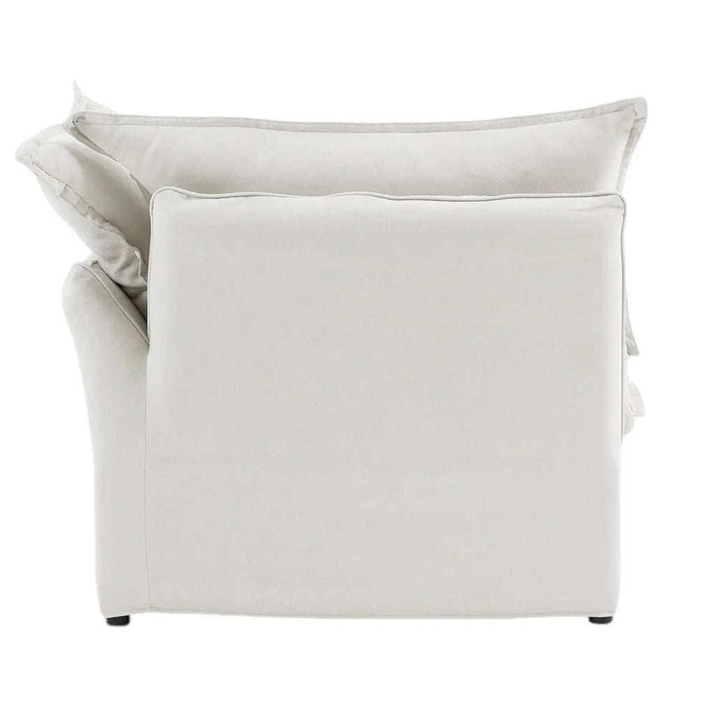 Slipcover Only - Modular Washable End Chair - Left in Navy