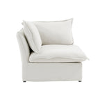 Modular Washable Corner Chair in White