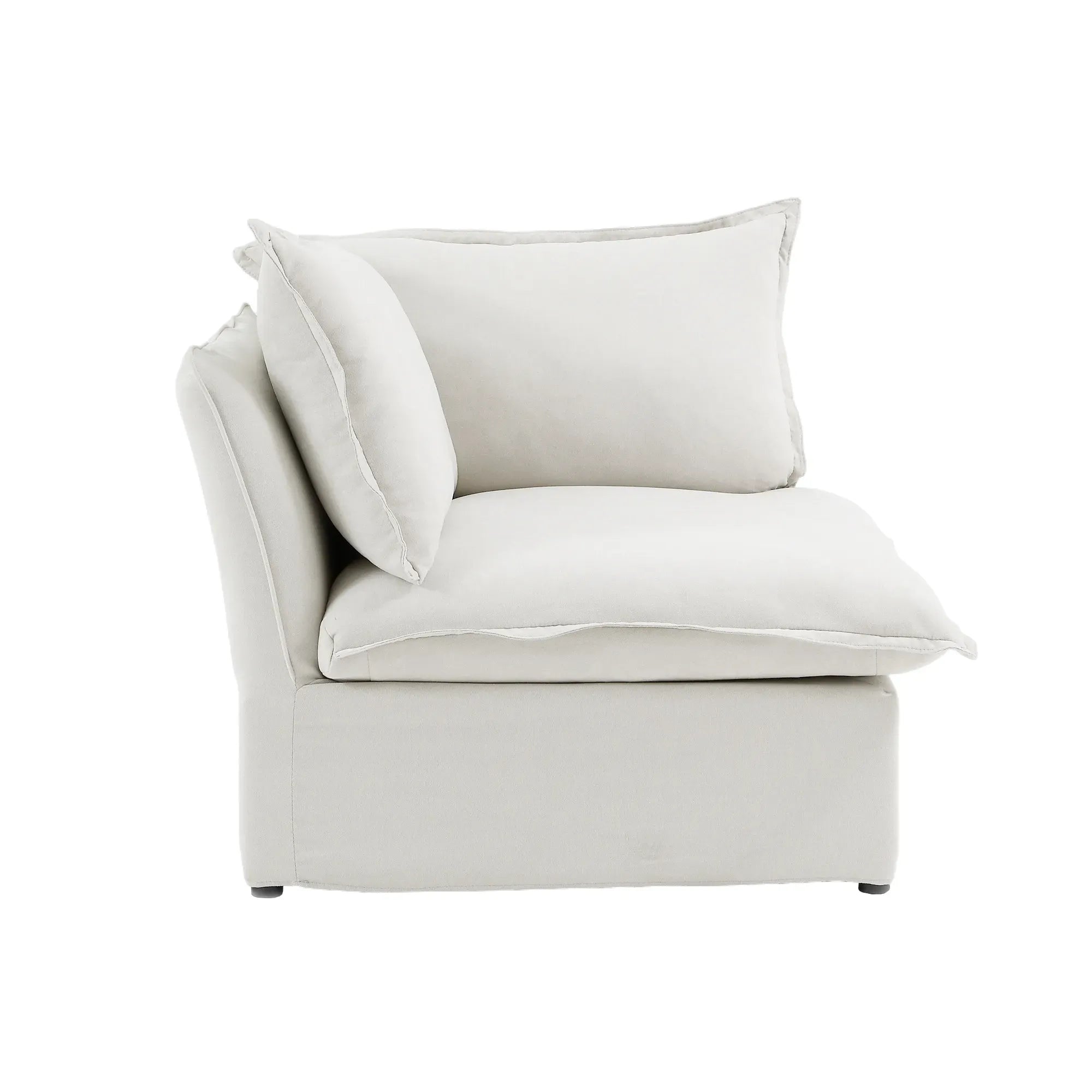 Modular Washable Corner Chair in White