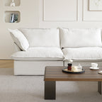 Modular Washable 5-Seater Corner Sectional in White