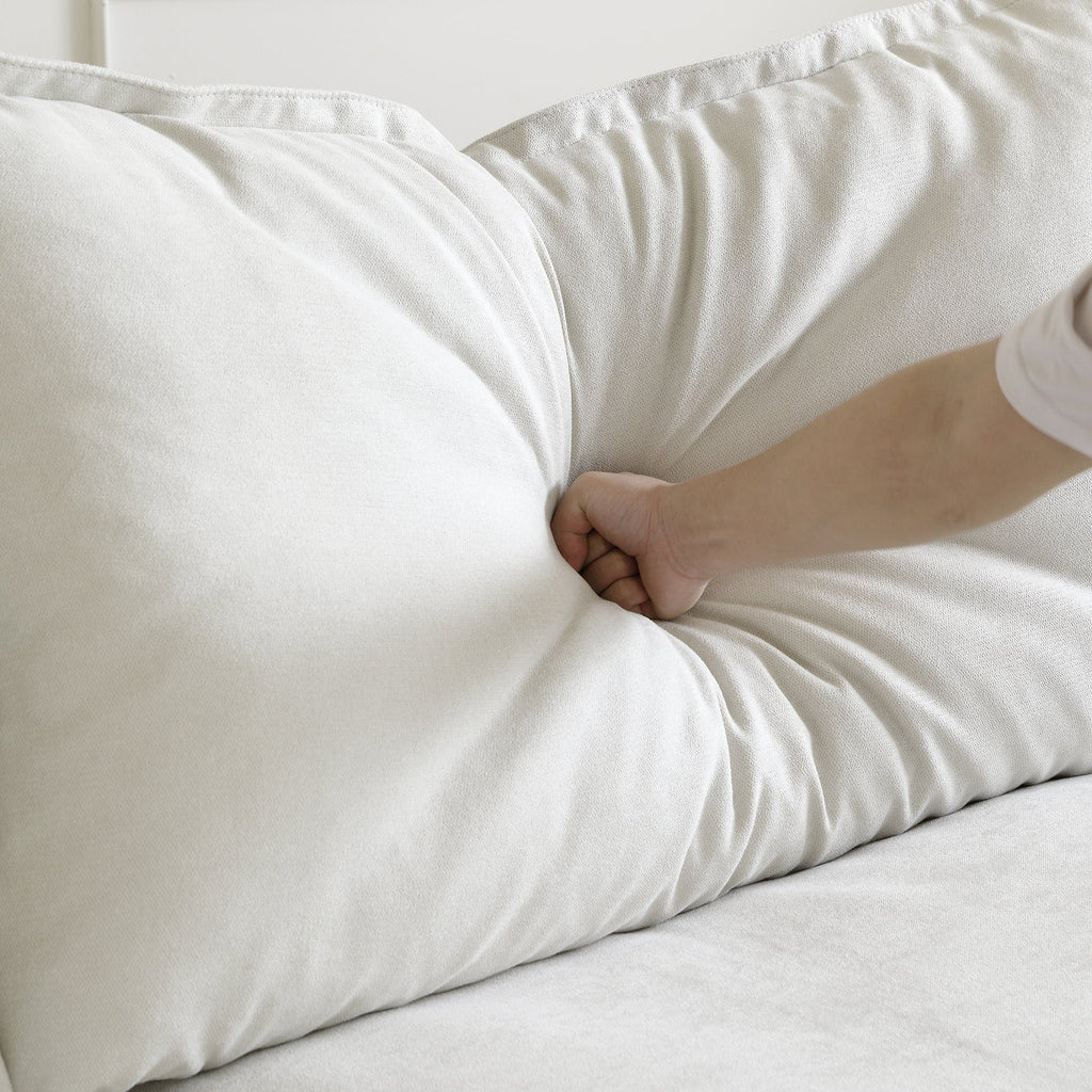 Modular Washable 5-Seater Corner Sectional in White